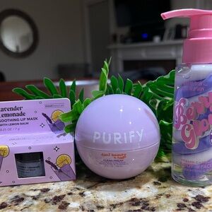 Purify Lavender Body Cream + Lip Mask + Body Face serum